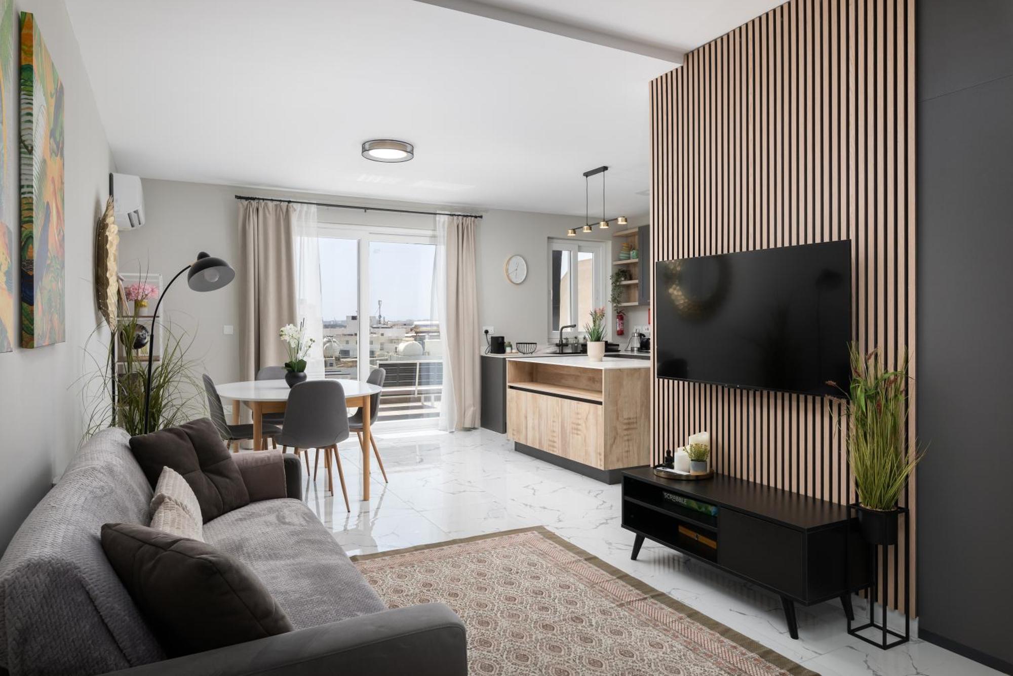 Modern 2Br Cosy Apartment With Large Terrace - Close To Manoel Island & Tigne Shopping Mall Sliema Dış mekan fotoğraf